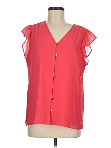 Calvin Klein Short Sleeve Blouse (view 1)
