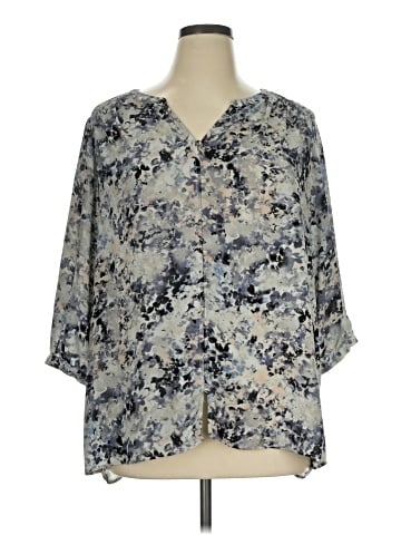 Rose + Olive 3/4 Sleeve Blouse (view 1)