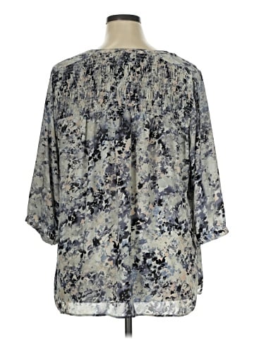 Rose + Olive 3/4 Sleeve Blouse (view 2)