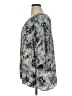 Rose + Olive 100% Polyester Floral Gray 3/4 Sleeve Blouse Size 1X - photo 5