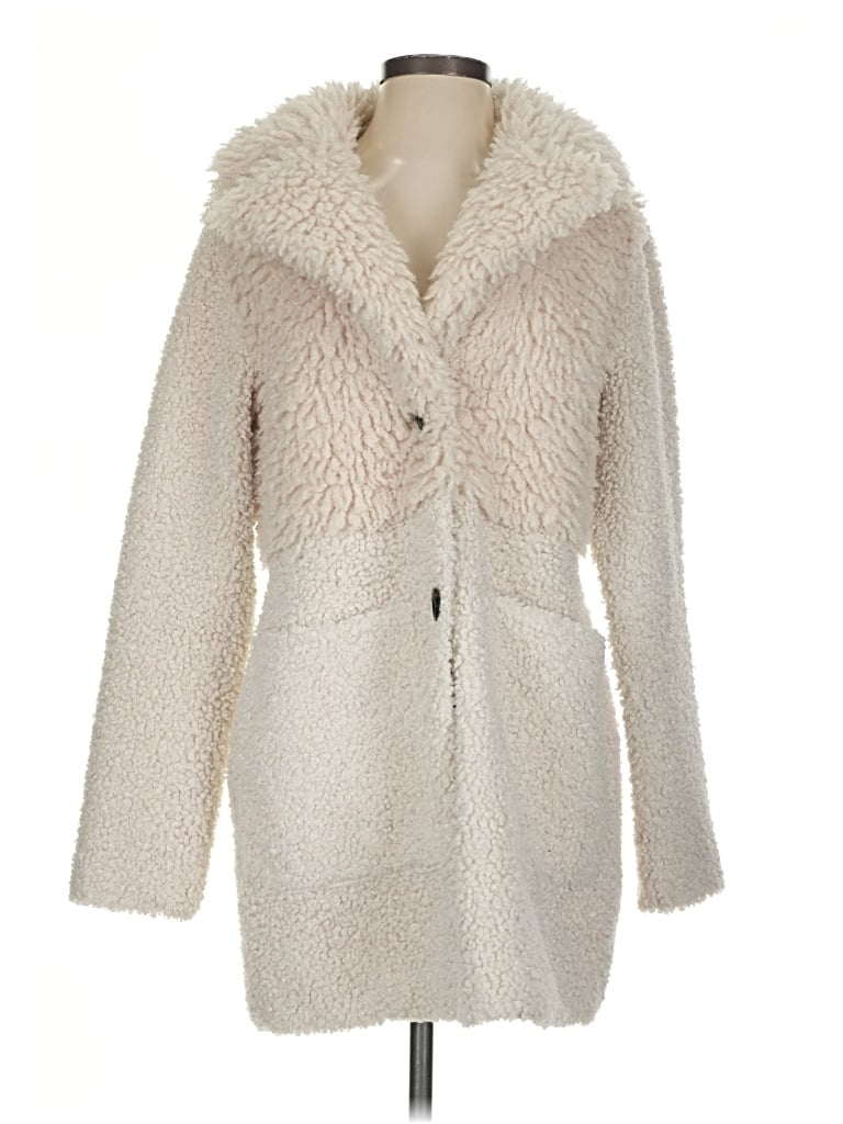 Pre-owned Noize Coat In Ivory
