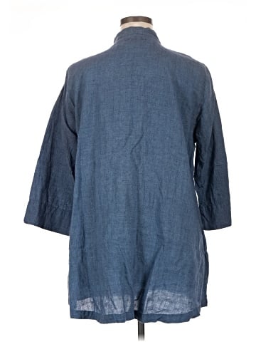 Flax Long Sleeve Button-Down Shirt (view 2)