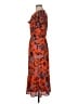 DR2 100% Polyester Paisley Orange Casual Dress Size M - photo 5