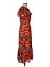 DR2 100% Polyester Paisley Orange Casual Dress Size M - photo 4