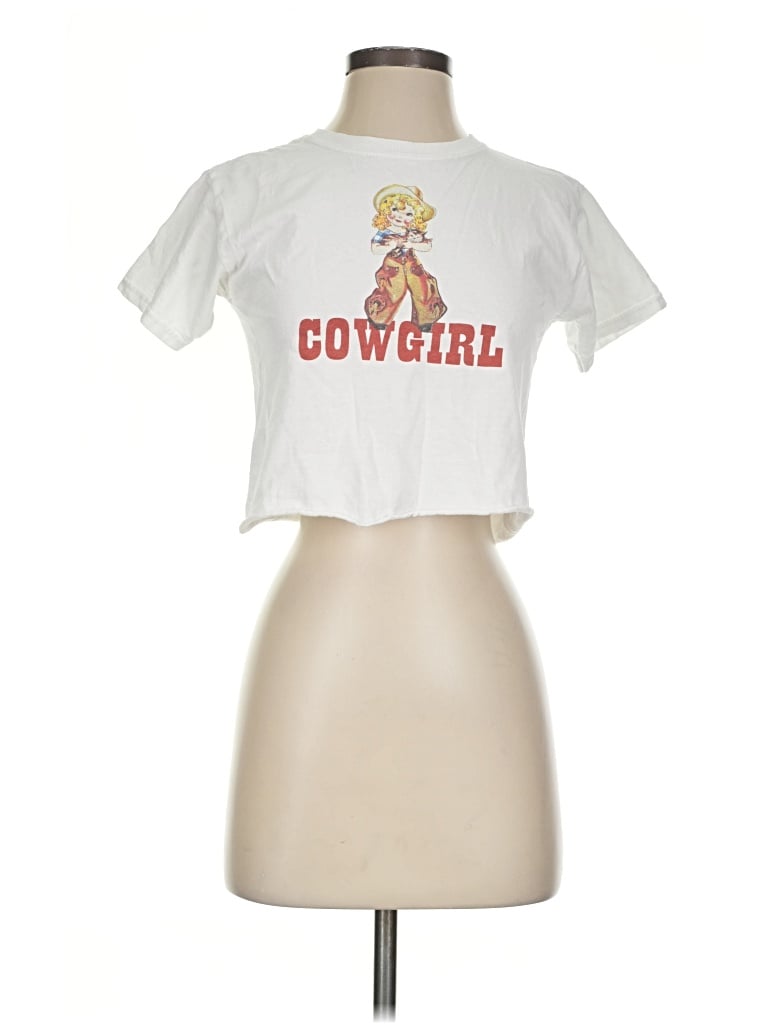 Pre-owned J. Galt Short Sleeve T-shirt In White