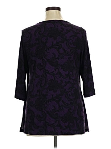 Just My Size 3/4 Sleeve Top (view 2)