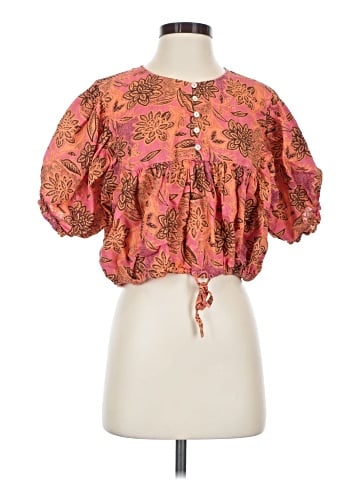 Roxy 3/4 Sleeve Blouse (view 1)