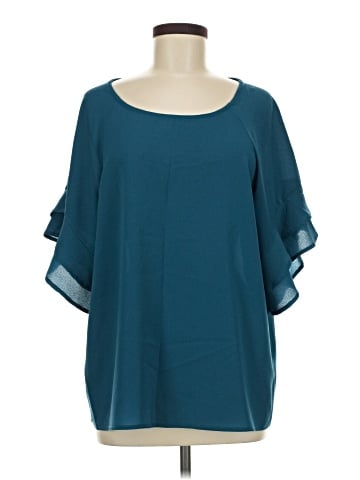 Umgee Short Sleeve Blouse (view 1)