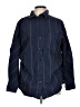 ASOS Design Stripes Blue Long Sleeve Button-Down Shirt Size 12 - photo 1