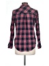 Dear John 100% Cotton Plaid Red Long Sleeve Button-Down Shirt Size L - photo 2