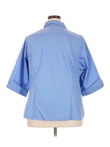 Lands' End 3/4 Sleeve Button-Down Shirt (view 2)