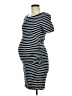 Bhome Stripes Black Casual Dress Size M - photo 1