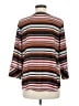 Van Heusen 100% Polyester Stripes Brown 3/4 Sleeve Blouse Size M - photo 2