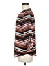 Van Heusen 100% Polyester Stripes Brown 3/4 Sleeve Blouse Size M - photo 5