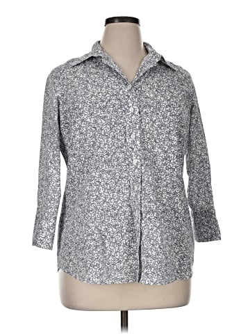 Coldwater Creek 3/4 Sleeve Button-Down Shirt (view 1)