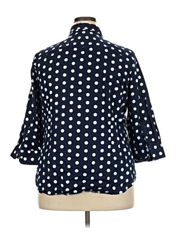 Chaps 3/4 Sleeve Button-Down Shirt (view 2)