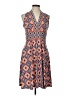 Wisp Print Orange Casual Dress Size 10 Petite - photo 1