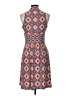 Wisp Print Orange Casual Dress Size 10 Petite - photo 2