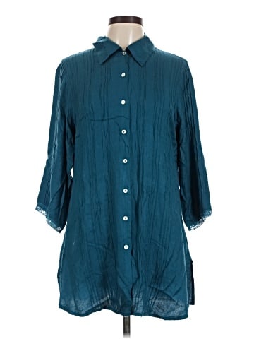 April Cornell 3/4 Sleeve Button-Down Shirt (view 1)