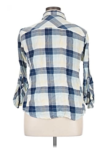 Sandra Ingrish 3/4 Sleeve Button-Down Shirt (view 2)