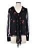 CeCe Black Long Sleeve Blouse Size S - photo 1