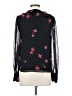 CeCe Black Long Sleeve Blouse Size S - photo 2