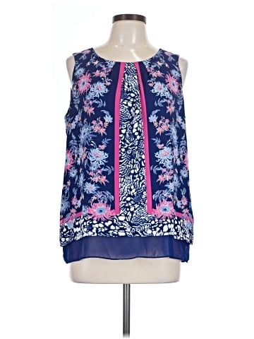 Rose + Olive Sleeveless Blouse (view 1)