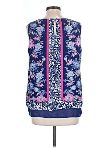 Rose + Olive Sleeveless Blouse (view 2)