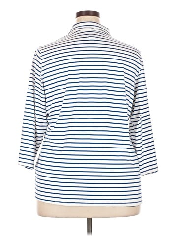 Lands' End 3/4 Sleeve Button-Down Shirt (view 2)