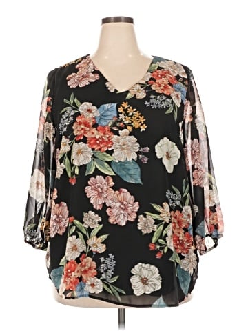 Papermoon 3/4 Sleeve Blouse (view 1)