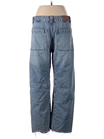 Madewell The Darted Barrel-Leg Utility Jean in Riverbend Wash (view 2)