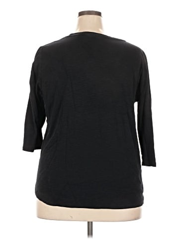 KIRKLAND Signature 3/4 Sleeve T-Shirt (view 2)