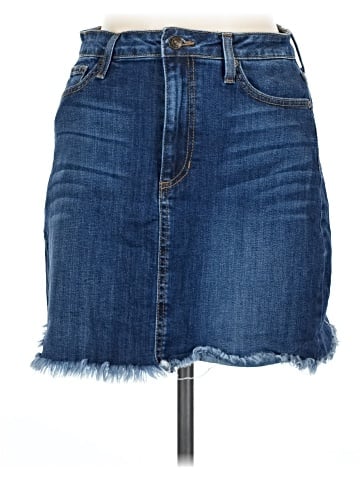 Just Black Denim Skirt (view 1)