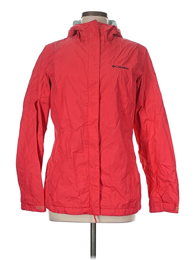 Pre-owned Columbia Raincoat In Red