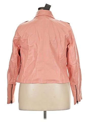 ELOQUII Faux Leather Jacket (view 2)