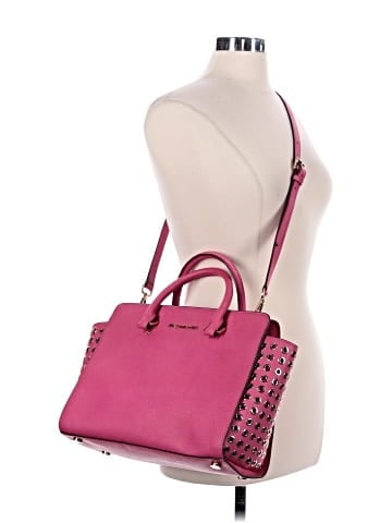 MICHAEL Michael Kors Leather Satchel (view 2)