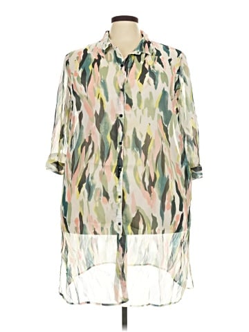 JunaRose 3/4 Sleeve Button-Down Shirt (view 1)