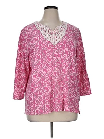 Alfred Dunner 3/4 Sleeve T-Shirt (view 1)
