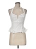 Francesca's White Sleeveless Blouse Size M - photo 1