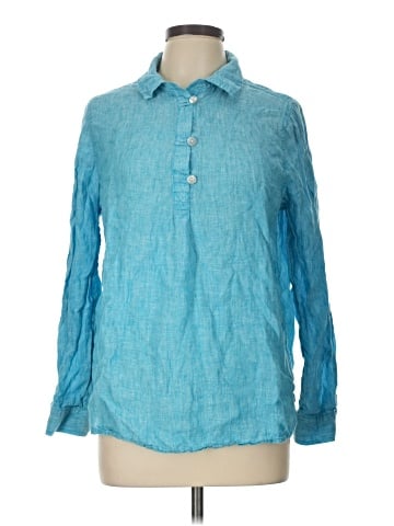 Sigrid Olsen Long Sleeve Button-Down Shirt (view 1)