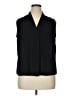 Talbots 100% Polyester Solid Black Sleeveless Blouse Size 1X Petite - photo 1