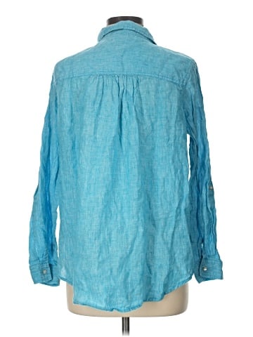 Sigrid Olsen Long Sleeve Button-Down Shirt (view 2)