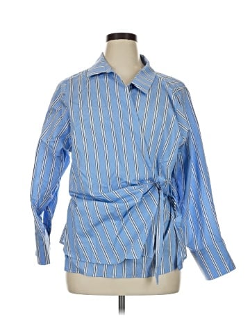 Maeve Long Sleeve Button-Down Shirt (view 1)
