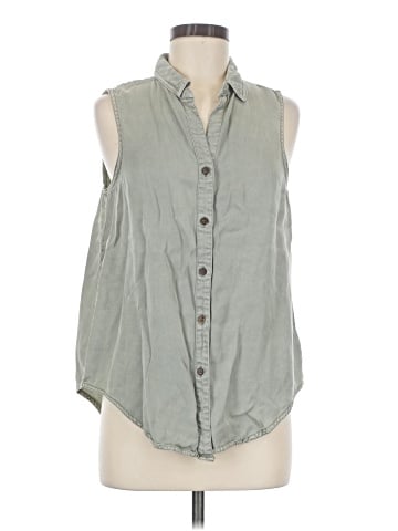C&C California Sleeveless Button-Down Shirt (view 1)