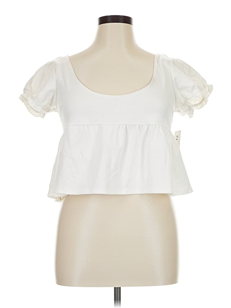 Pacsun Short Sleeve Top White Sweetheart Neckline Tops