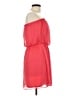 Express 100% Polyester Solid Red Cocktail Dress Size L - photo 4