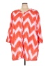 Catherines 100% Polyester Orange Kimono Size 5X - photo 1