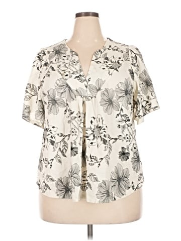 Bobeau Short Sleeve Blouse (view 1)