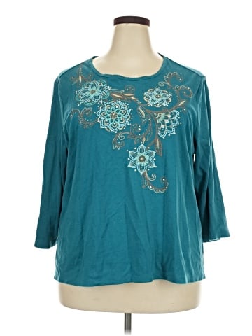 Alfred Dunner 3/4 Sleeve Top (view 1)