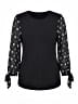 CeCe 100% Polyester Black 3/4 Sleeve T-Shirt Size M - photo 1
